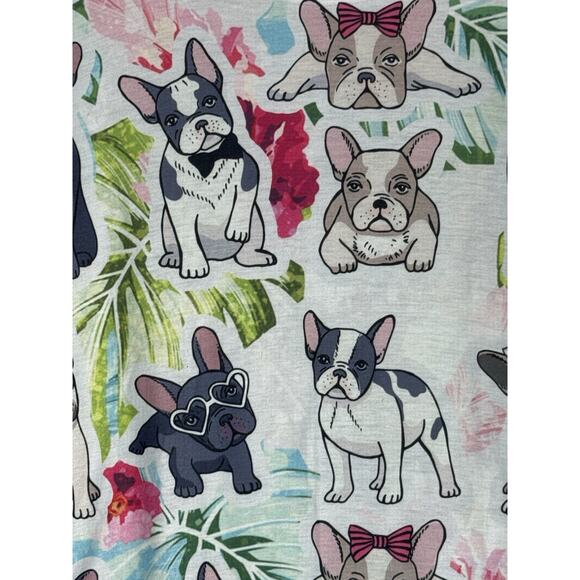 American Apparel French Bulldog Puppy Print Graphic Tee Sz S Kawaii Streetwear - Picture 2 of 5
